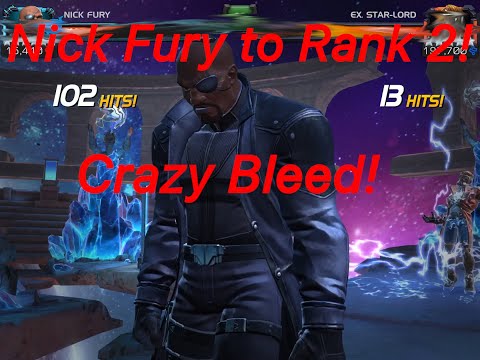 6 Star Nick Fury to Rank 2! Ridiculous Bleed!