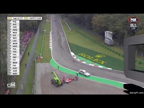 2018 GP3 @ Monza - Correa and Aubry Crash