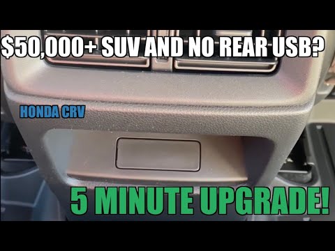 $50,000 SUV in 2023 and no rear USB?  Let's fix that! 2023 Honda CR-V