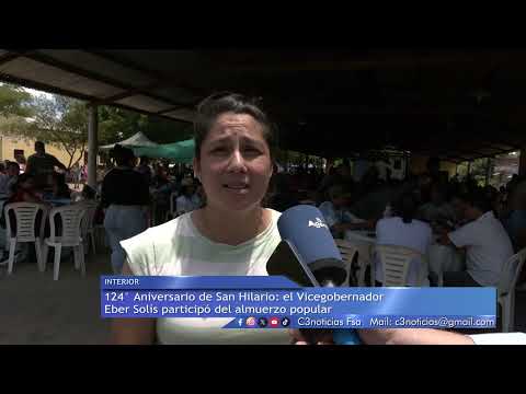 POBLADORES DE SAN HILARIO CELEBRAN 124 AÑOS DE SU FUNDACIÓN