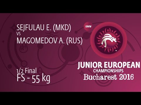 1/2 FS - 55 kg: A. MAGOMEDOV (RUS) df. E. SEJFULAU (MKD) by TF, 10-0