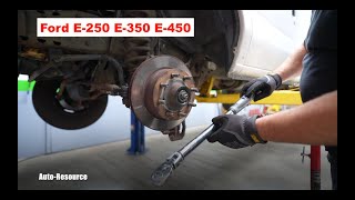 FORD E250 E350 E450 Front Wheel Bearing Adjustment