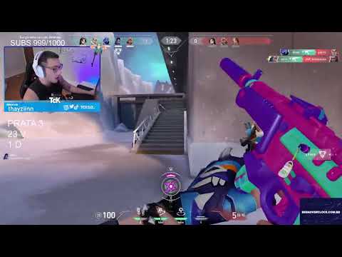 TCK JOGANDO NO PRATA É MUITO TROLL, OLHA O QUE ELE FAZ - CORTANDO VALORANT