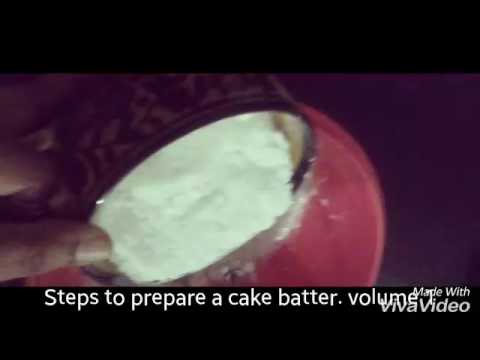 How to prepare a cake batter?