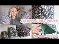 Zippered Box Pouch Sewing Tutorial No Raw Edges 3 Sizes