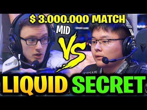 LIQUID vs SECRET (Game 2) MIRACLE mid vs MIDONE! TI9 Dota 2
