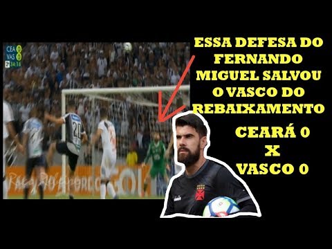 A Defesa do Fernando Miguel que salvou o Vasco da Série B