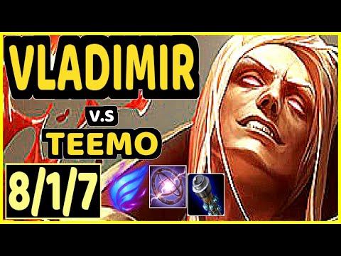 MAGIFELIX (VLADIMIR) vs TEEMO - 8/1/7 KDA TOP CHALLENGER GAMEPLAY - EUW