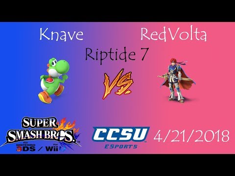 Riptide 7 CCSU Smash 4 - Knave (Yoshi) vs RedVolta (Roy)