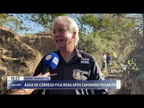 Produto químico pode ter poluído córrego