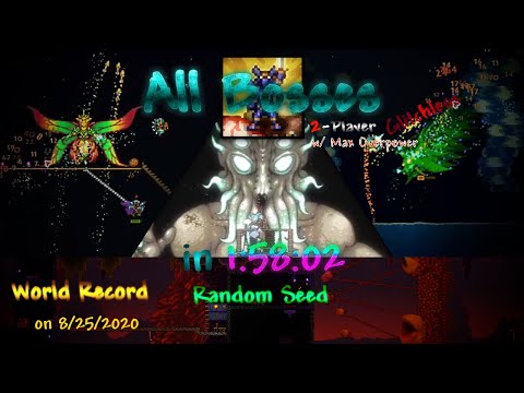 [1:58:02] Terraria All Bosses (1.4 NMA) Co-op Speedrun #2 *Former World Record*
