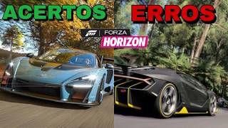 O maior ACERTO e o maior ERRO de cada Forza Horizon
