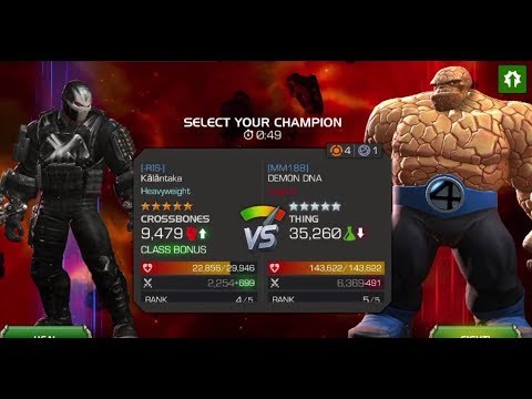 The Boys in Alliance War Season 11 - Thing Mini boss - marvel contest of champion