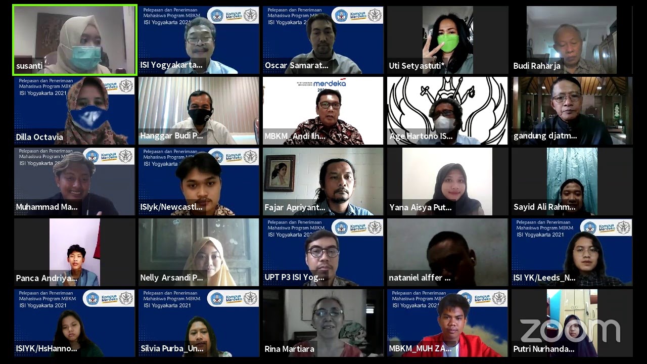 Penerimaan dan Pelepasan mahasiswa program MBKM ISI Yogyakarta