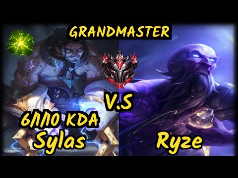 PNGS Baca (SYLAS) vs RYZE - 6/1/10 KDA MID GAMEPLAY - EUW Ranked GRANDMASTER
