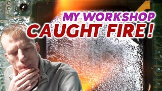 My Workshop Literally CAUGHT FIRE While Trying To Repair This Xbox One S (Not Clickbait!)