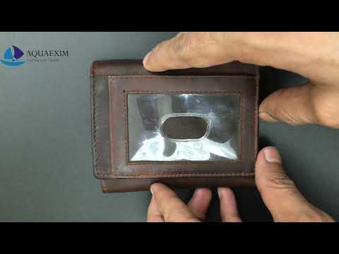 Male Brown Men's Tri Fold Oil Pull Up Leather Wallet, Card Slots: 8