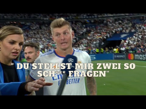 Toni Kroos rastet aus im Champions League Finale- ZDF - Reporter