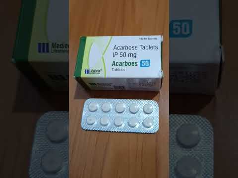 Acarbose 50mg Tablet IP Acarboes 50