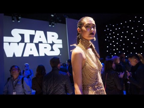 Princess Leia-inspired costume strikes gold at Fashion Week