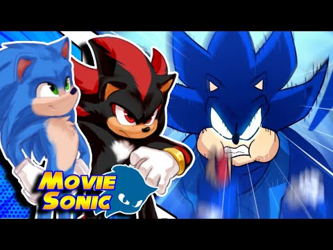Movie Sonic and Movie Shadow React to Sonic JoJo: Sonic Vs Shadow?!