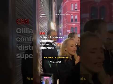 Gillian Anderson confronts ‘distracting’ superfans