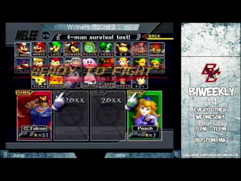 BC Biweekly 14: Winner's Round 2 - rime (Peach) vs. Jump (Captain Falcon)