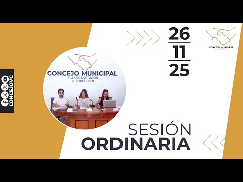 Sesión Ordinaria N34 | 26NOV2025