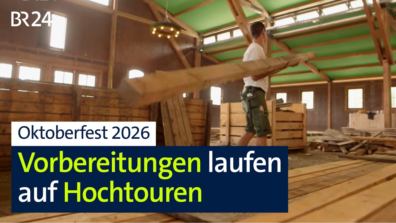 Ein Monat bis zum Anzapfen: Letzte Vorbereitungen für das Oktoberfest I Abendschau I BR24