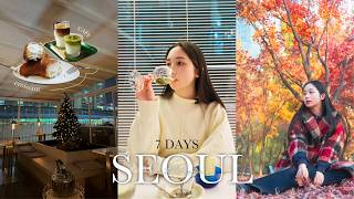 【韓国旅行vlog🇰🇷】7日間ソウル旅|美しい秋の紅葉と大人のカフェ巡り🍁