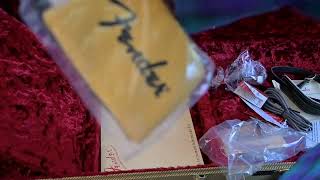 Video thumbnail for Fender 70th Anniversary American Vintage II 1954 Stratocaster detailed unboxing @fender by Syber