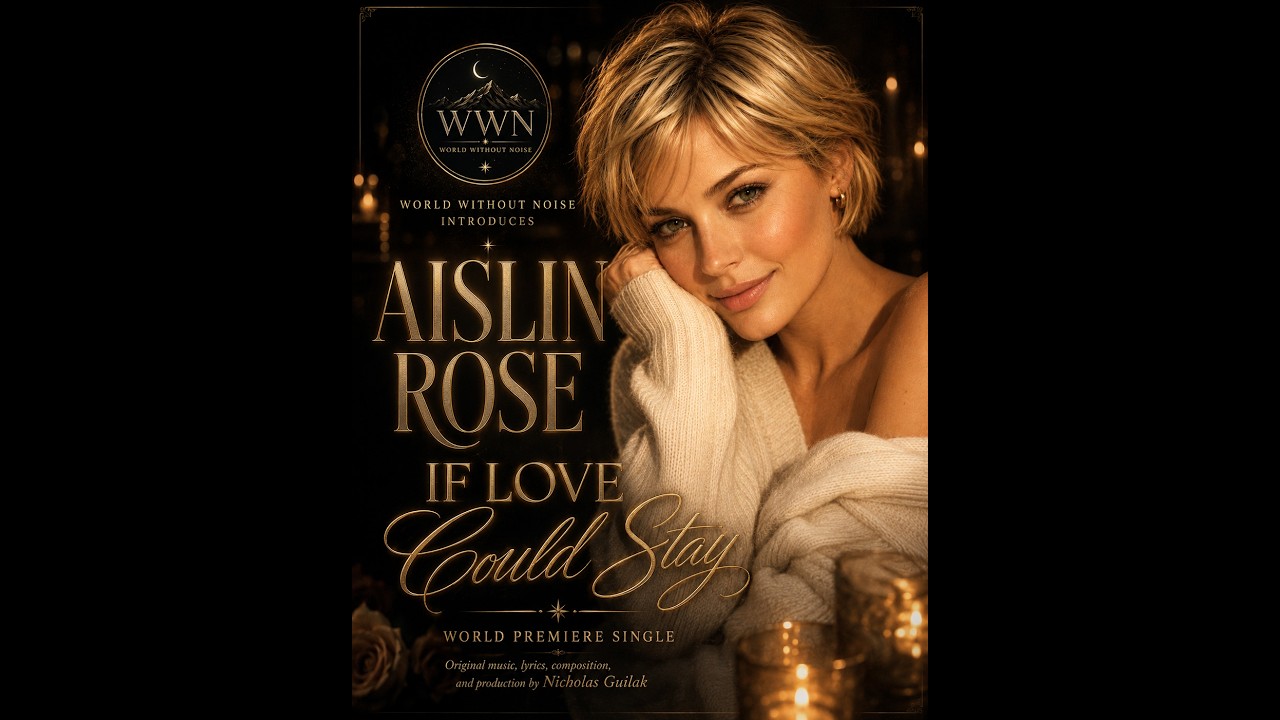 Aislin Rose cinematic AI musician from World Without Noise