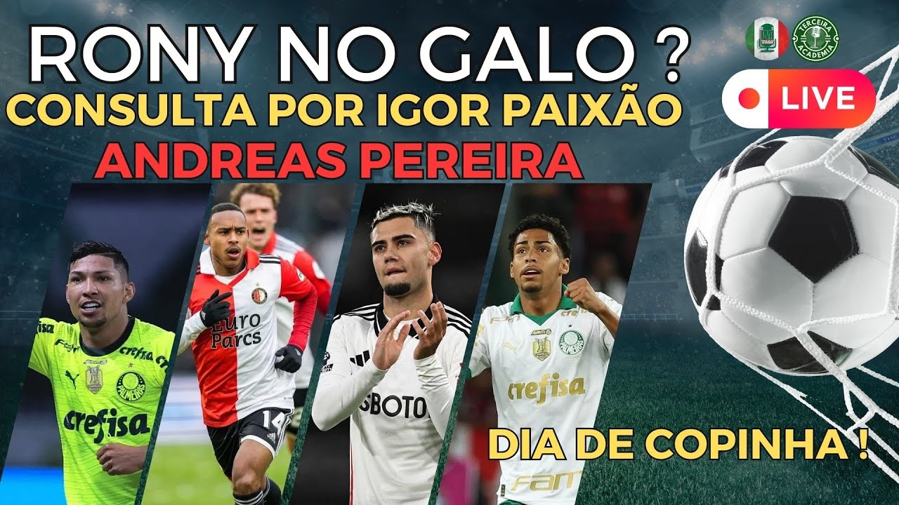 🔴#AOVIVO|☕MANHÃ PALESTRINA| RONY NO GALO | CONSULTA POR PAIXÃO | ANDREAS PEREIRA | MERCADO DA BOLA