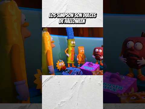 Los Simpson se convierten en dulces para Halloween #simpsons #shorts