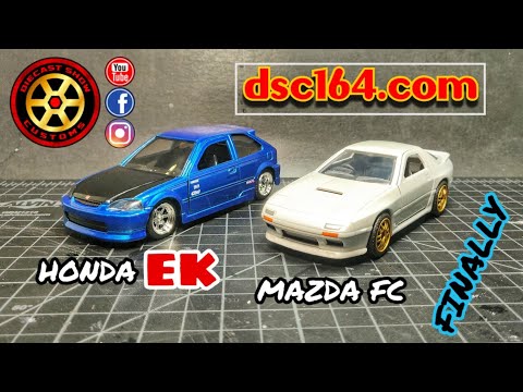 Mazda RX 7 FC and Honda Civic EK Hatchback