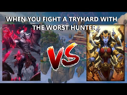 WHEN YOU FIGHT A TRYHARD WITH THE WORST HUNTER IN THE GAME! - Grandmasters Ranked 1v1 Duel - SMITE