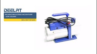 110V 60Hz Single Stage Vacuum Pump - 4CFM, 120L/Min SKU #D1161203
