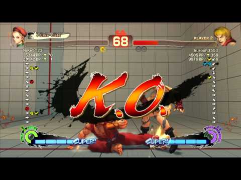 SSF4 AE 2012: NiKe5123 (Cammy) vs kurooh3553 (Ken) - Xbox Live Ranked Match