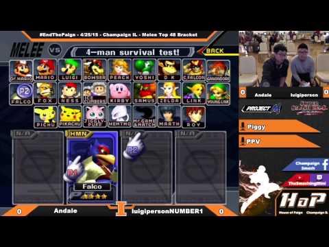 [End the Paign] Andale (Falco) vs. luigipersonNUMBER1 (Sheik) Melee Bracket