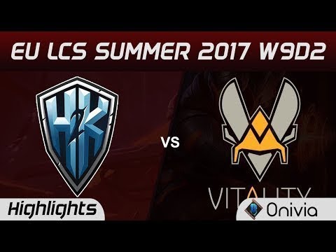 H2K vs VIT Highlights Game 1 EU LCS SUMMER 2017 H2K Gaming vs Vitality by Onivia