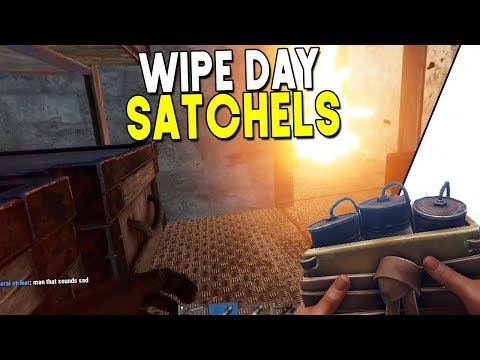 HUGE SATCHEL RAID ON WIPE DAY | RUST SURVIVAL