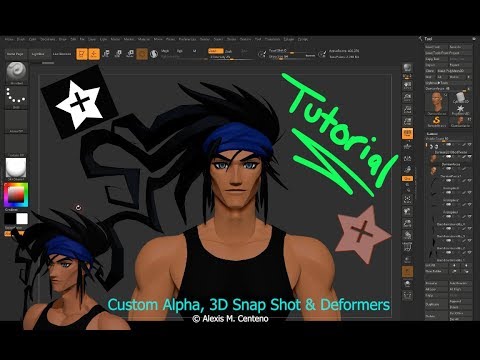 ZBrush 2019 Centeno Alpha Snaphot 3D Tutorial