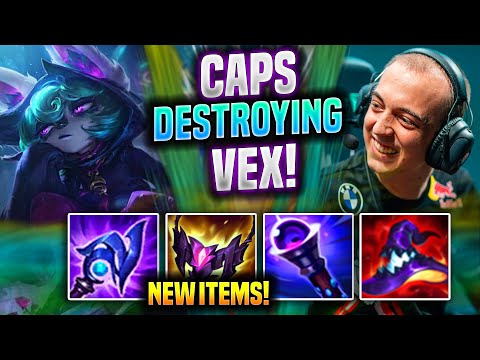 CAPS DESTROYING WITH VEX NEW ITEMS! - G2 Caps Vex MID vs Zed! | Preseason 2022