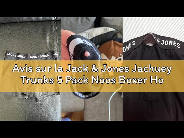 Vídeo relacionado con Jack & Jones Jacblack Friday Trunks 5 Pack Ltn Bóxer, Hombre, Multicolor, M