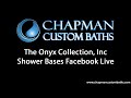 Solid Surface Shower Bases from Chapman Custom Baths, Carmel, IN
