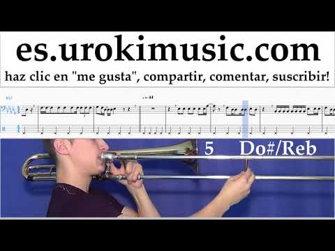 Como Tocar Trombón Ozuna - Dile Que Tu Me Quieres Tablatura Parte#2 um-i927