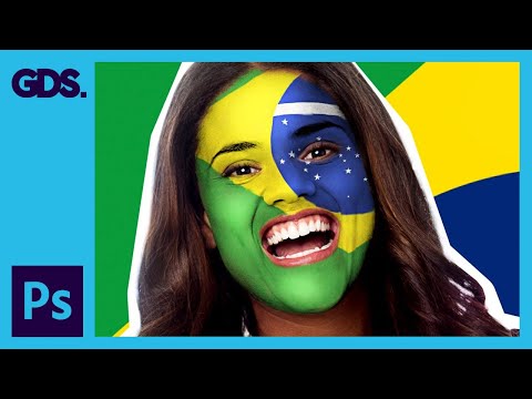 Polygonal portrait | Gradient effect in Adobe Photoshop with Illustrator