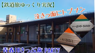 【鉄道旅ゆっくり実況】青春18きっぷ旅 part7  泣きっ面にトプナン