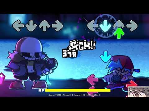 FNF Indie Cross Sans - Final Stretch (Pacifist Ending) (4k)