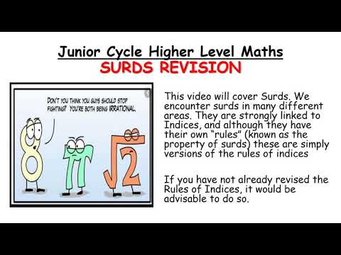 JCHL Revision - Surds